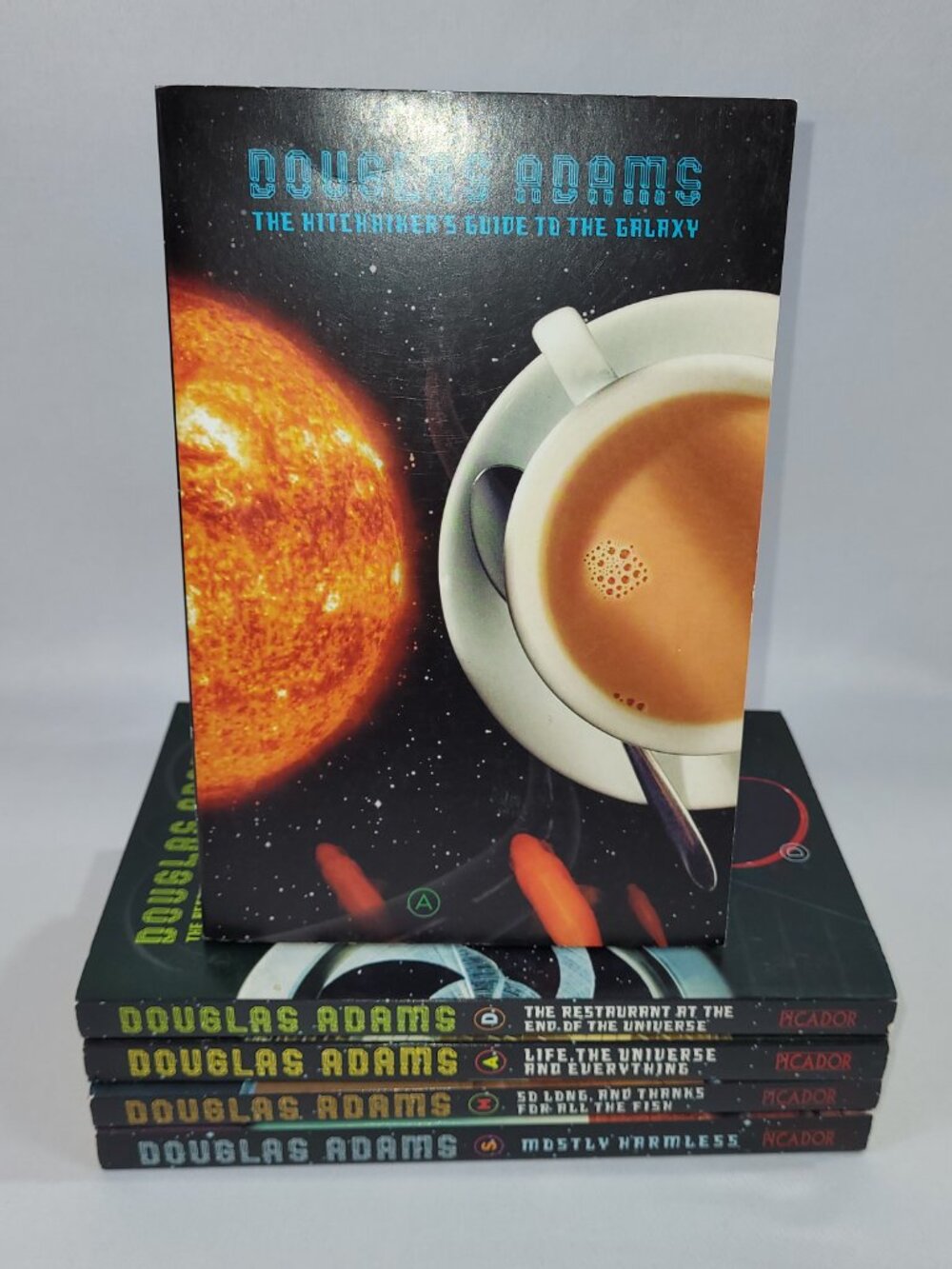 Douglas Adams 2002 Hitchhiker's Guide Galaxy 4 Oversize Softcover Book Picador